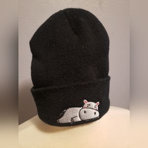 Sleeping hippo winter hat